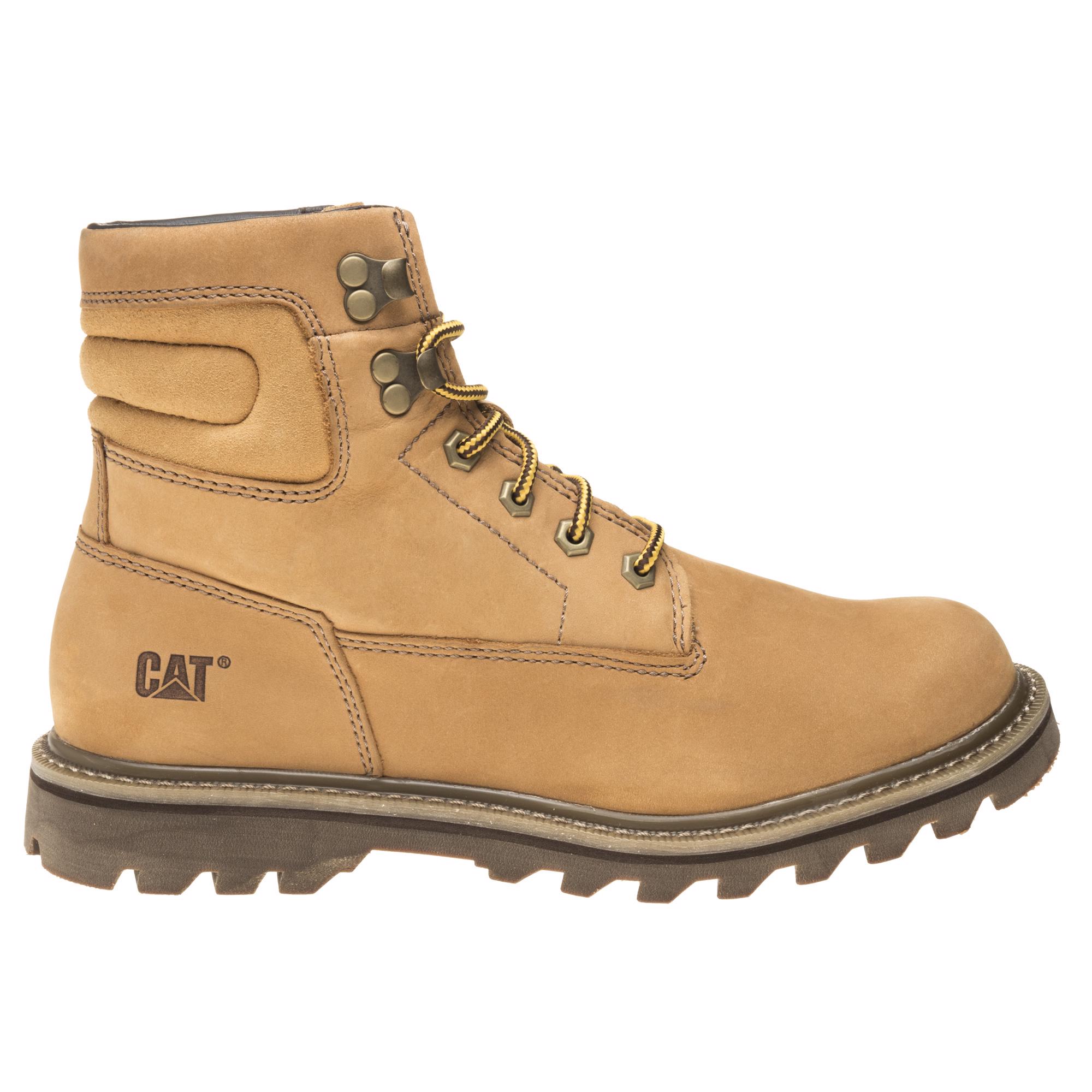 New Mens Caterpillar Tan Wireline Nubuck Boots Ankle Lace Up 